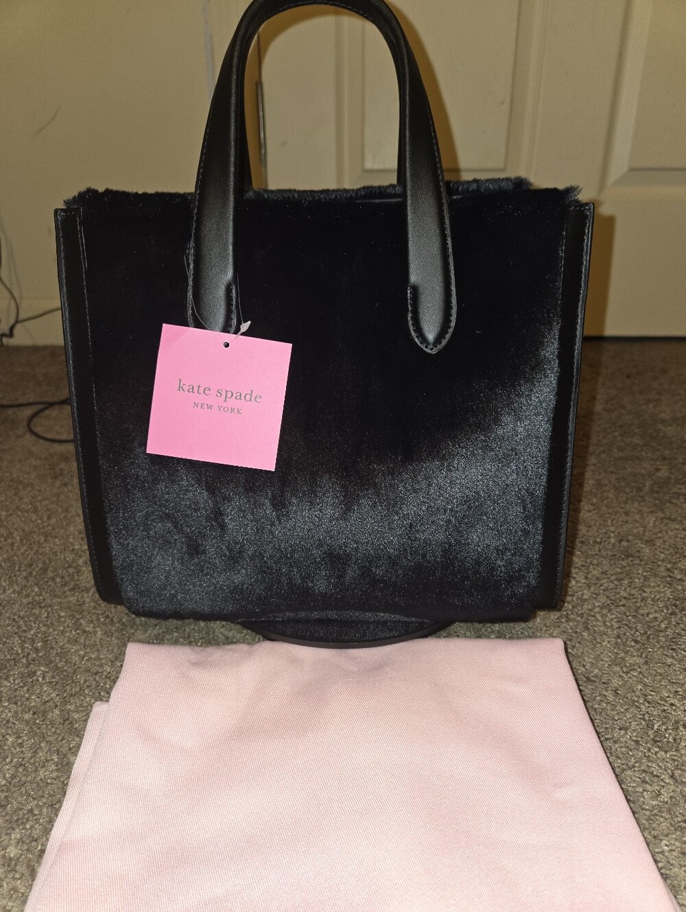 Kate Spade Manhattan Faux Fur Tote Bag - Picture 4 of 12